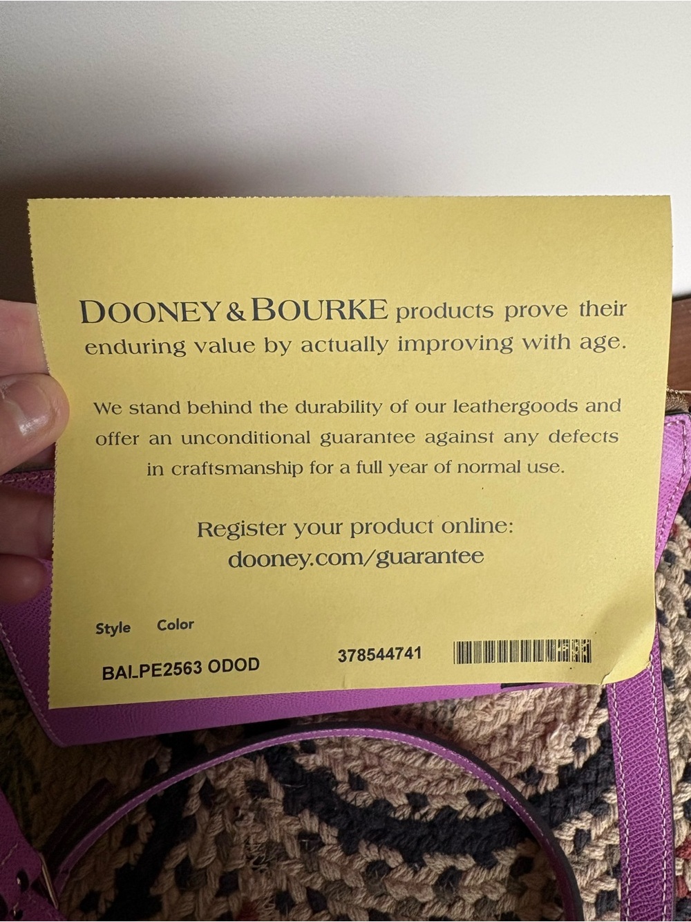 Dooney & Bourke Vibrant Pink Crossbody - Picture 4 of 5